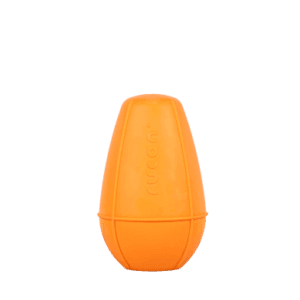 conic naranja dureza media — juguetes de caucho natural para perros. resistentes y seguro