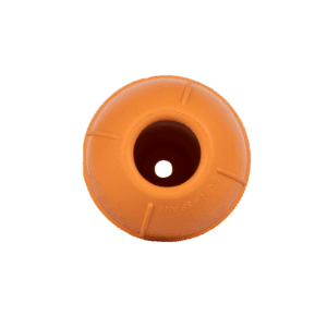 conic naranja dureza media — juguetes de caucho natural para perros. resistentes y seguro