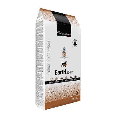 Earth Imperialfood Alimentación Premium Perros. Más nutrientes, mas natural, mas salud para tu amigo de cuatro patas. Tecnología Triple Capa.
