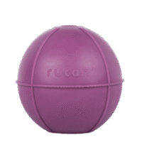 ball lila dureza alta — juguetes de caucho natural para perros. resistentes y seguro
