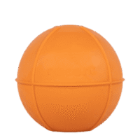 ball naranja dureza media — juguetes de caucho natural para perros. resistentes y seguro