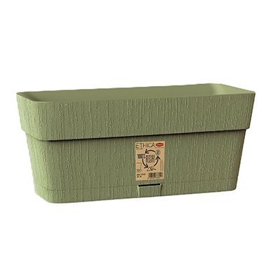 ethica | balconera verde 30 Balconeras, maceteros y jardineras que decoran tu casa, interior y exterior. Jardín. Materiales duraderos y totalmente desechables, en cada una de sus partes, al final del ciclo de vida del producto. Los embalajes y envases son reciclados y reciclables.