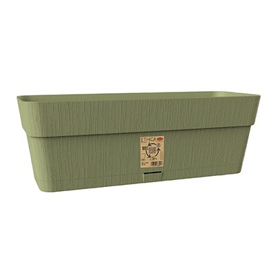 ethica | balconera verde 50 Balconeras, maceteros y jardineras que decoran tu casa, interior y exterior. Jardín. Materiales duraderos y totalmente desechables, en cada una de sus partes, al final del ciclo de vida del producto. Los embalajes y envases son reciclados y reciclables.