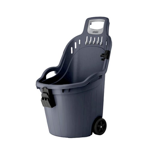 Carrito que mantendrá todas las herramientas localizadas, facilitando su transporte. Materiales duraderos, reciclados y reciclables.